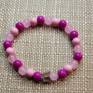Pinks Beaded Bracelet
